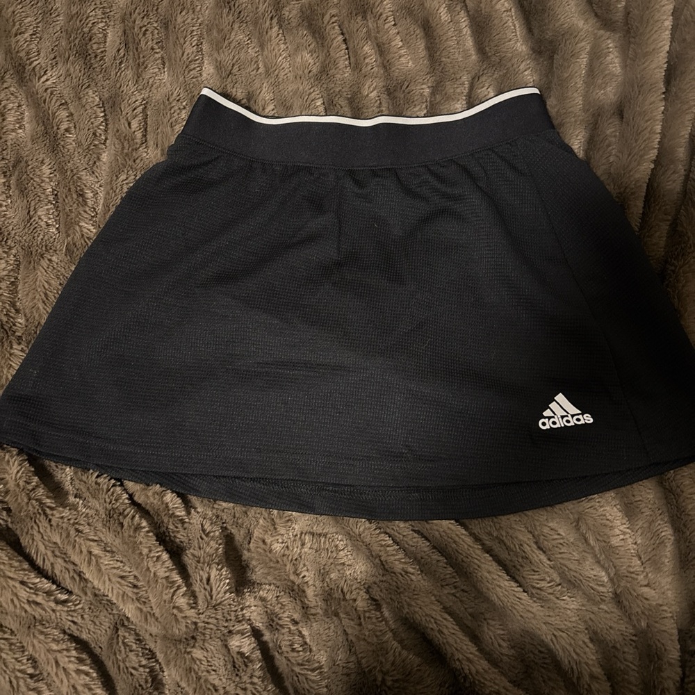 Adidas Black Skirt with White Trim